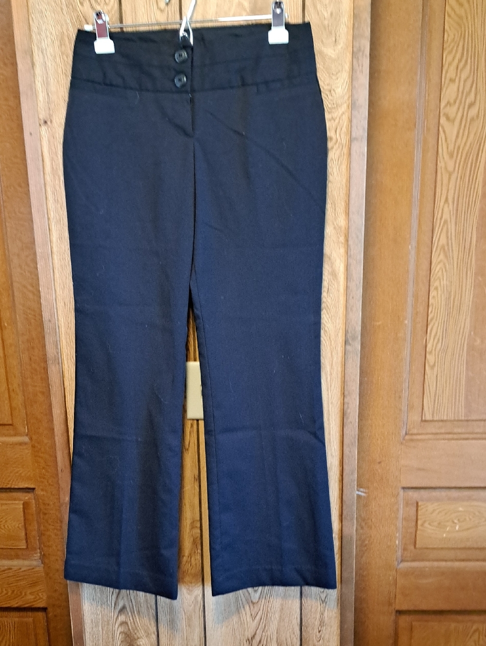 Maurices Black Wide-Leg Dress Pants Size 3/4